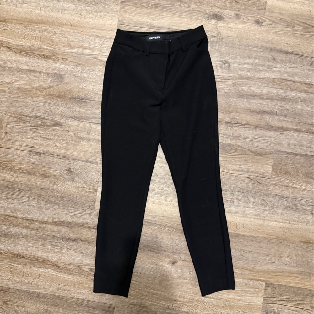 Express Skinny High Rise Black Pantsuit, 00 Short, EUC